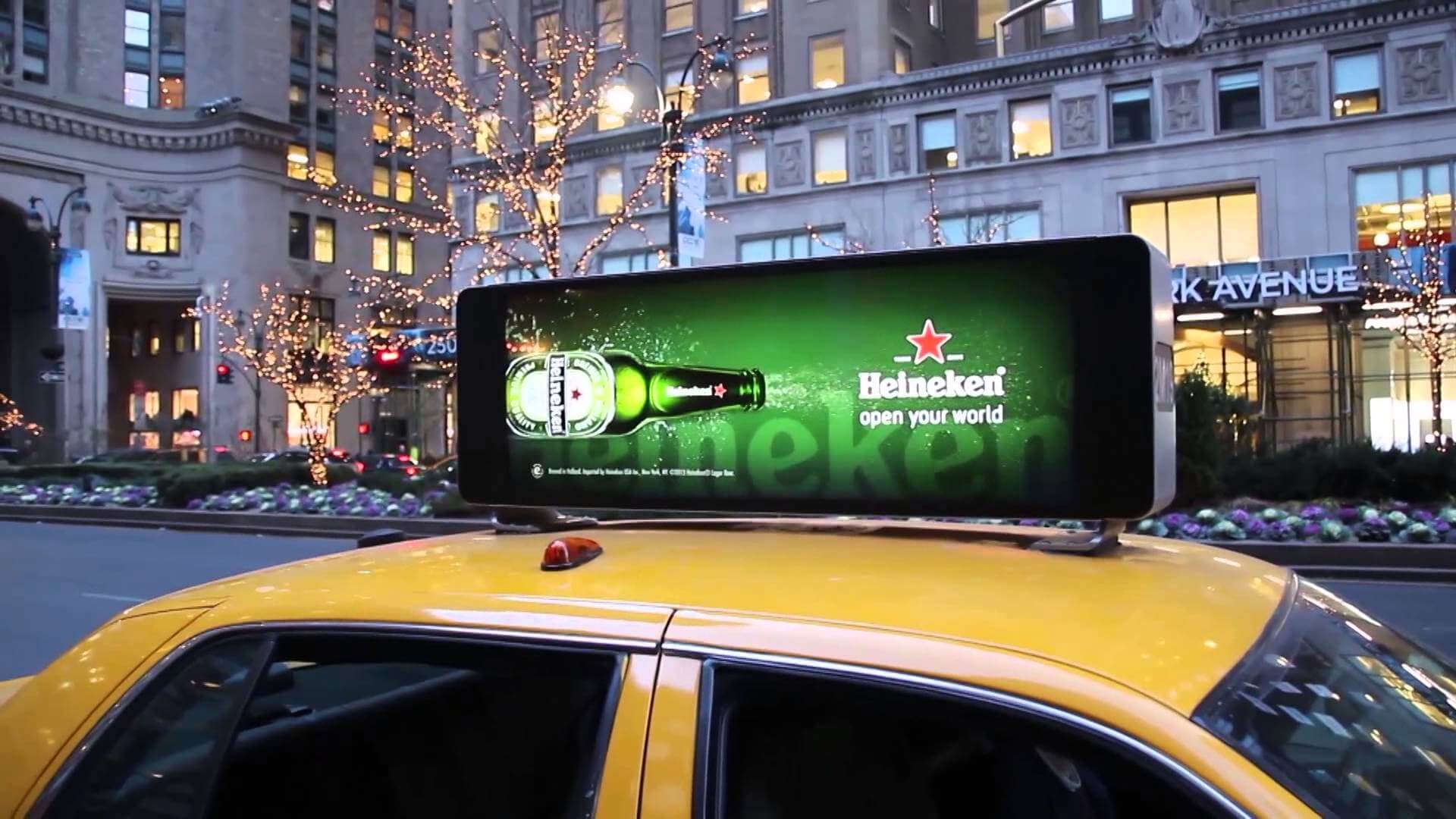 taxi top ad design new york