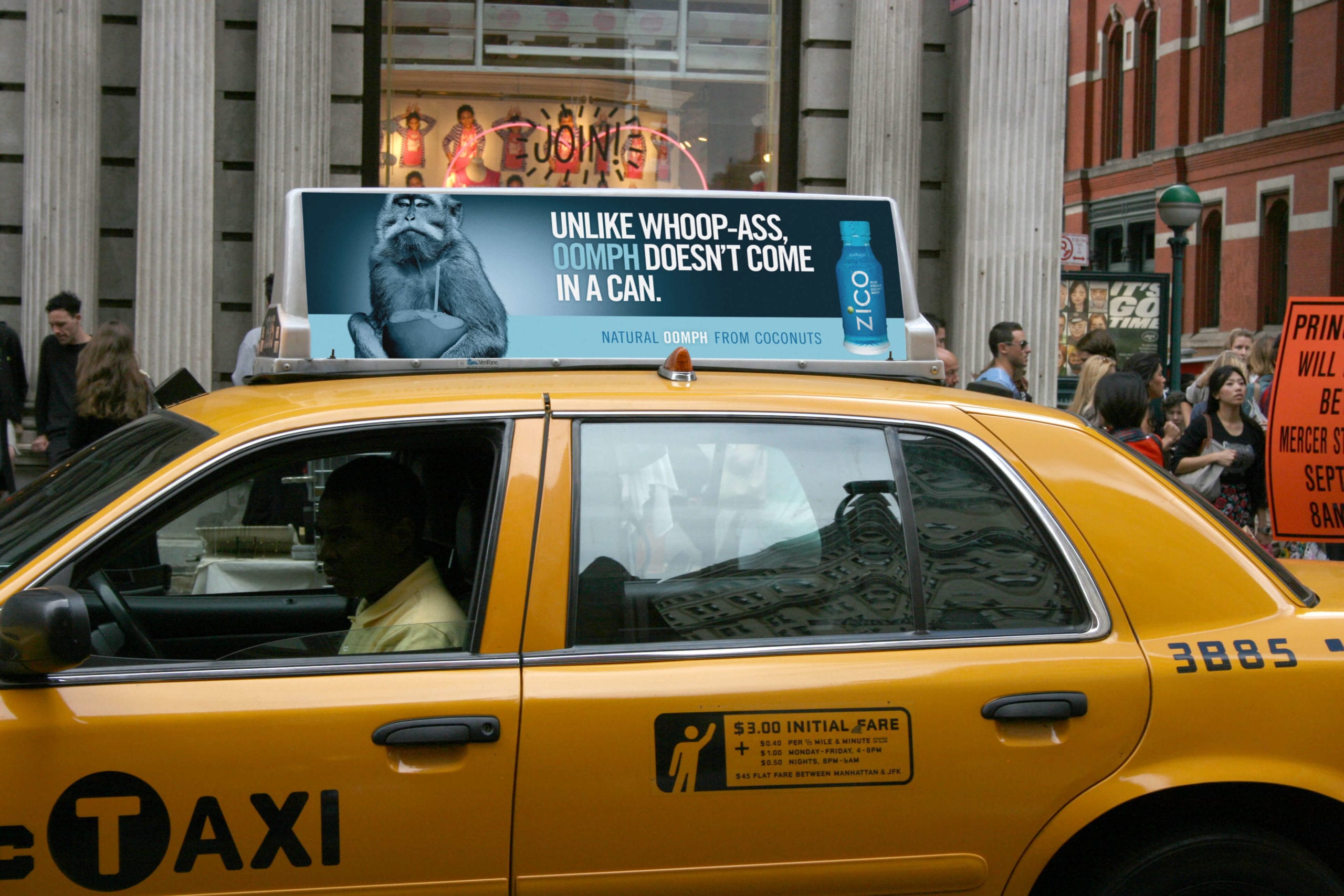 taxi top ad design ny